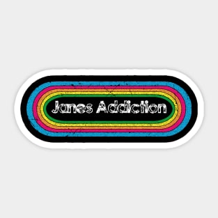 janes ll rainbow retro Sticker